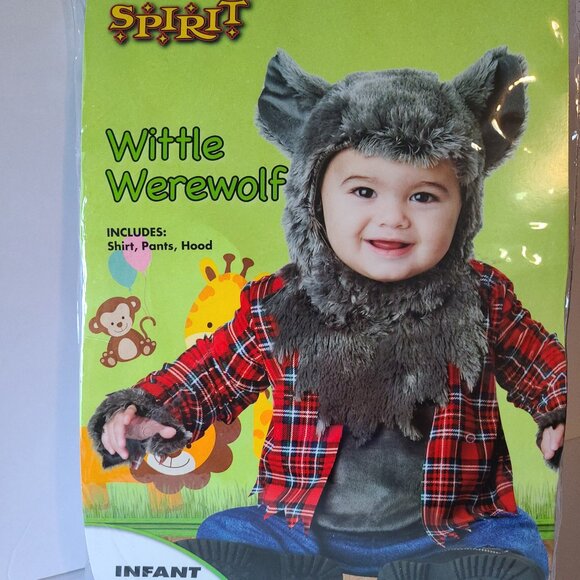 WITTLE WEREWOLF INFANT COSTUME SIZE 18 -24 MONTHS - FURRY & FEROCIOUS FUN - Picture 3 of 7